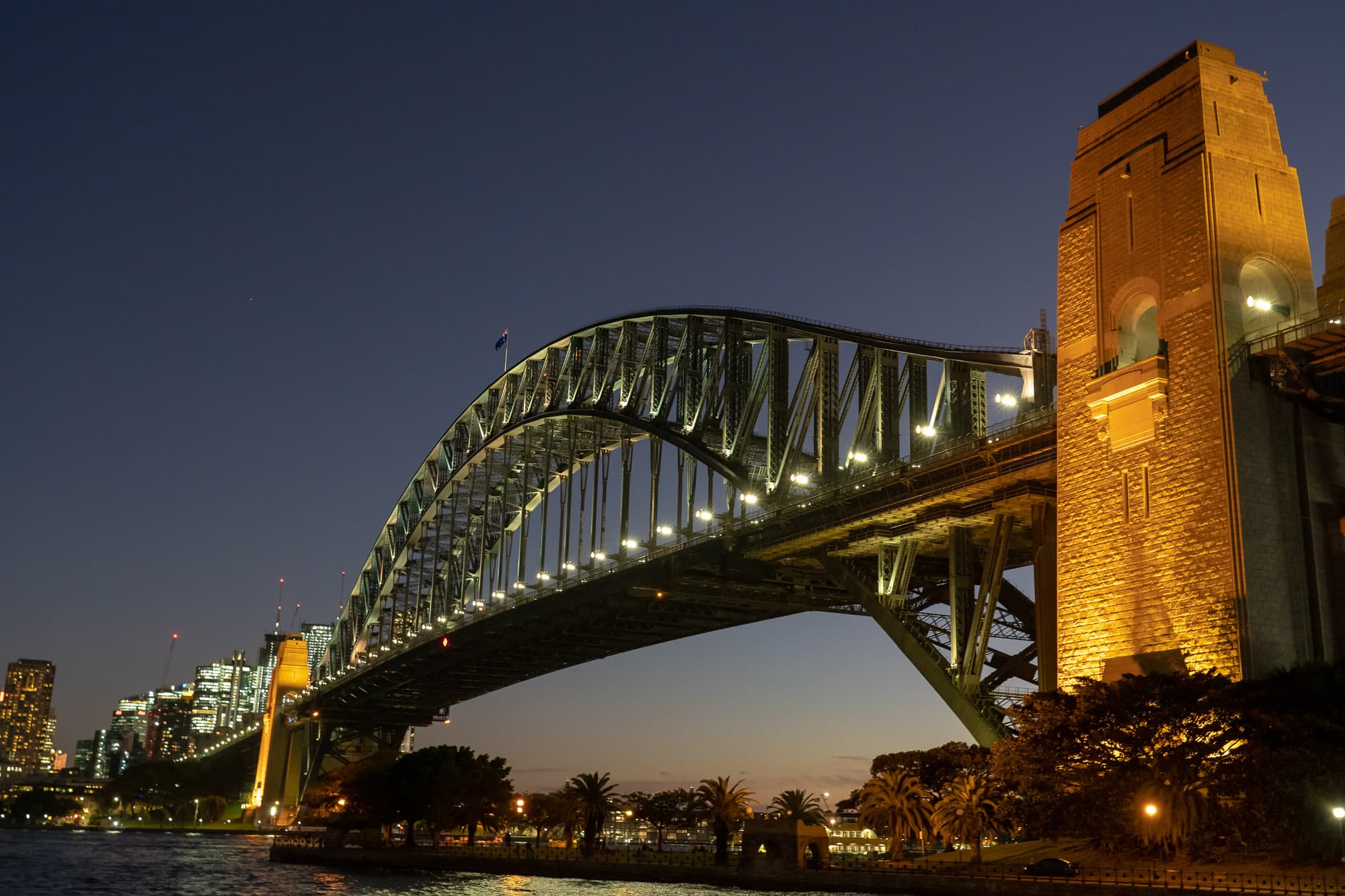 The Sydney Harbour Bridge.