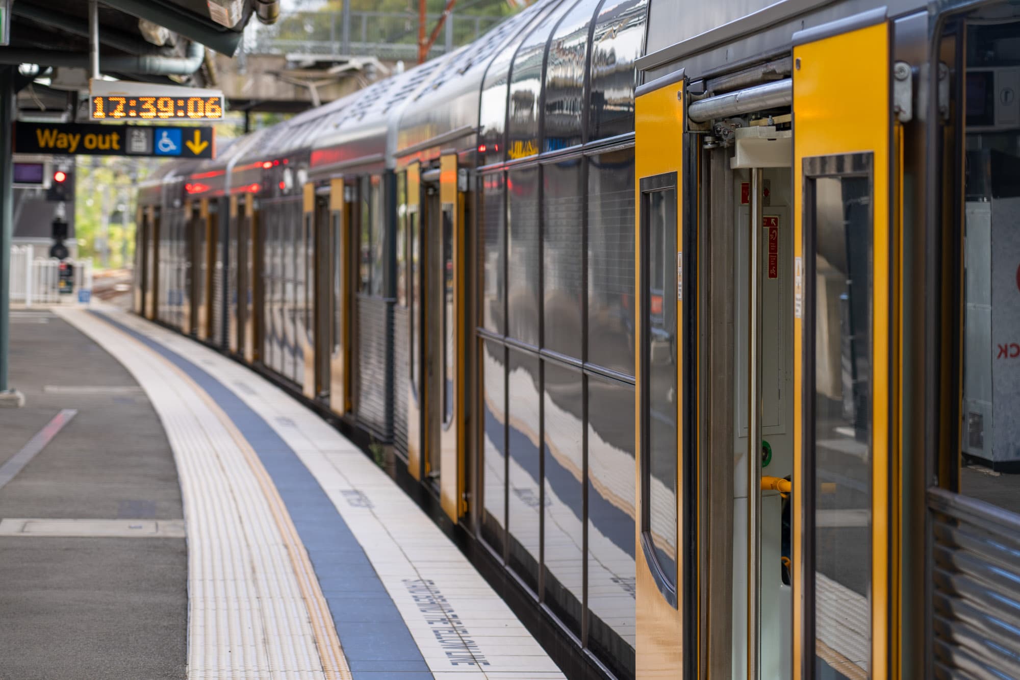 A train in Sydney.