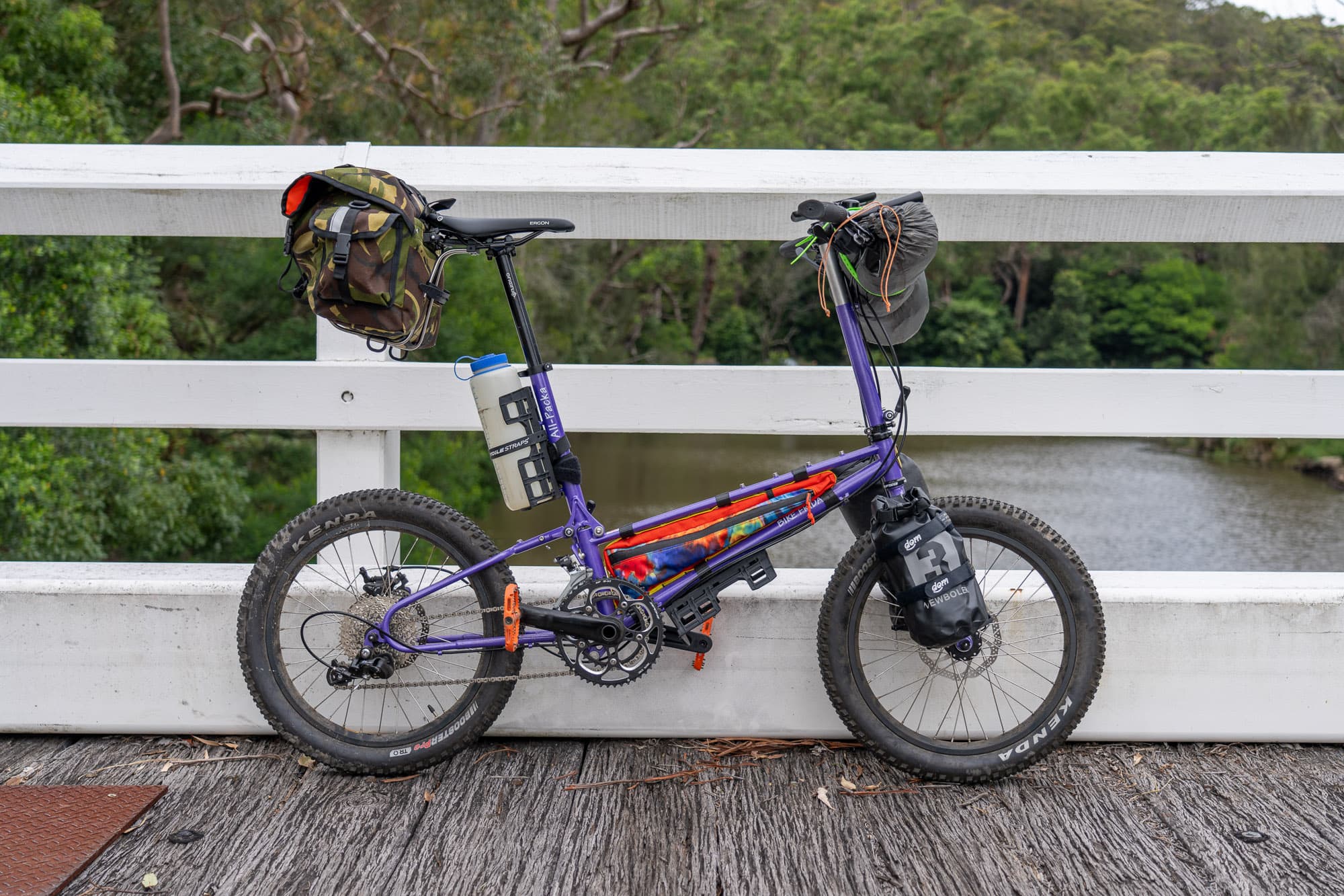 A Bike Friday All-Packa ready for an overnighter.