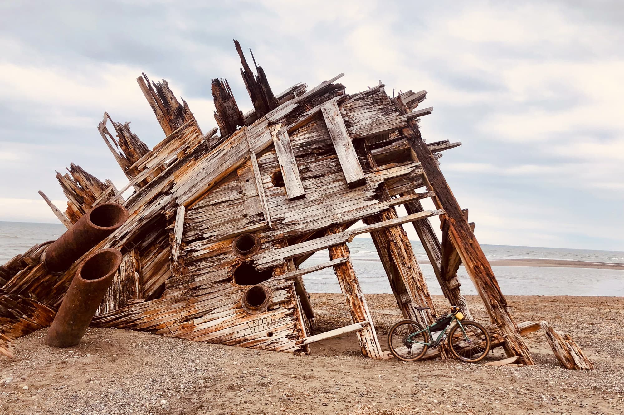 The Pesuta shipwreck.
