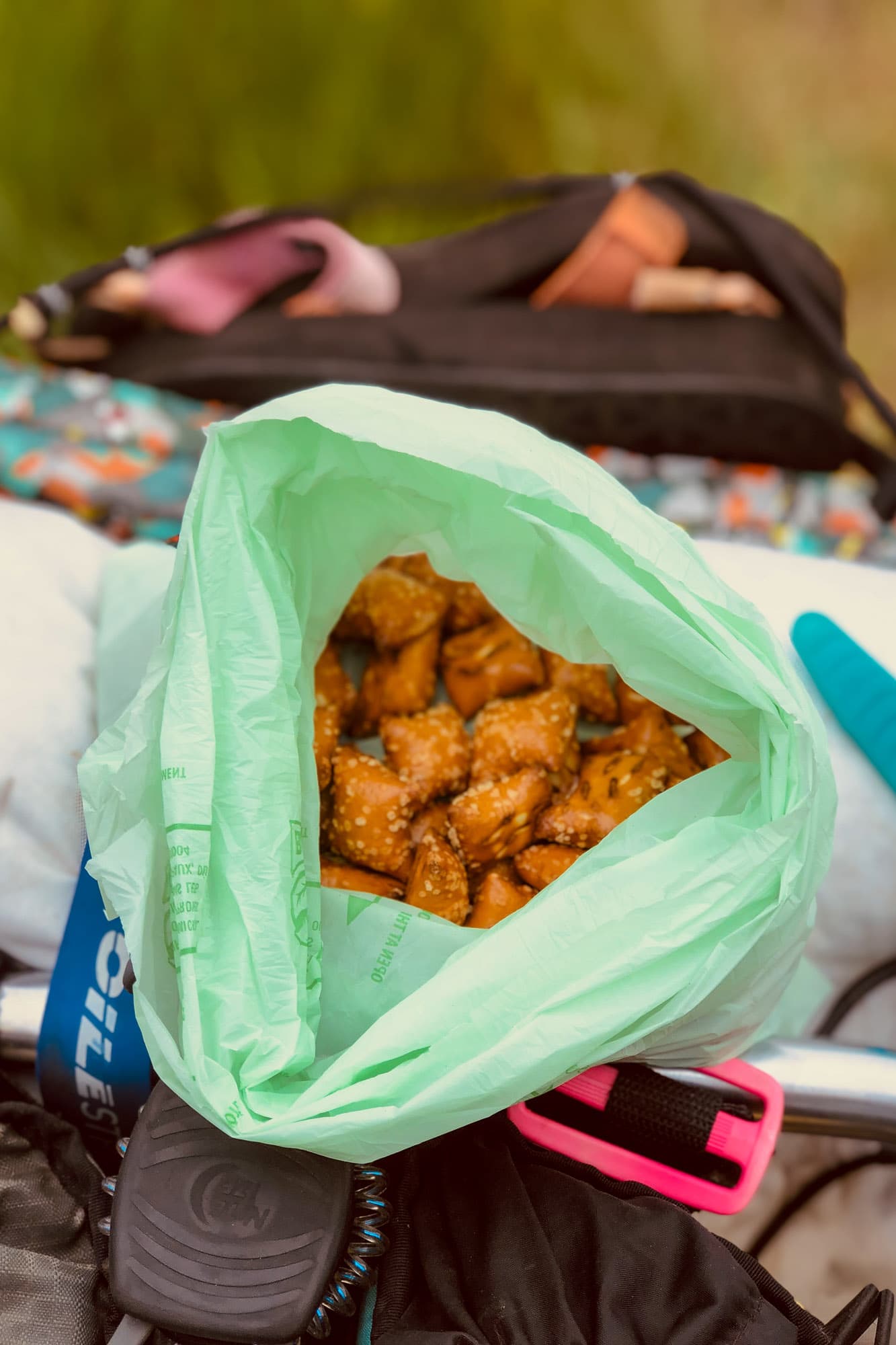 Pretzels to go.