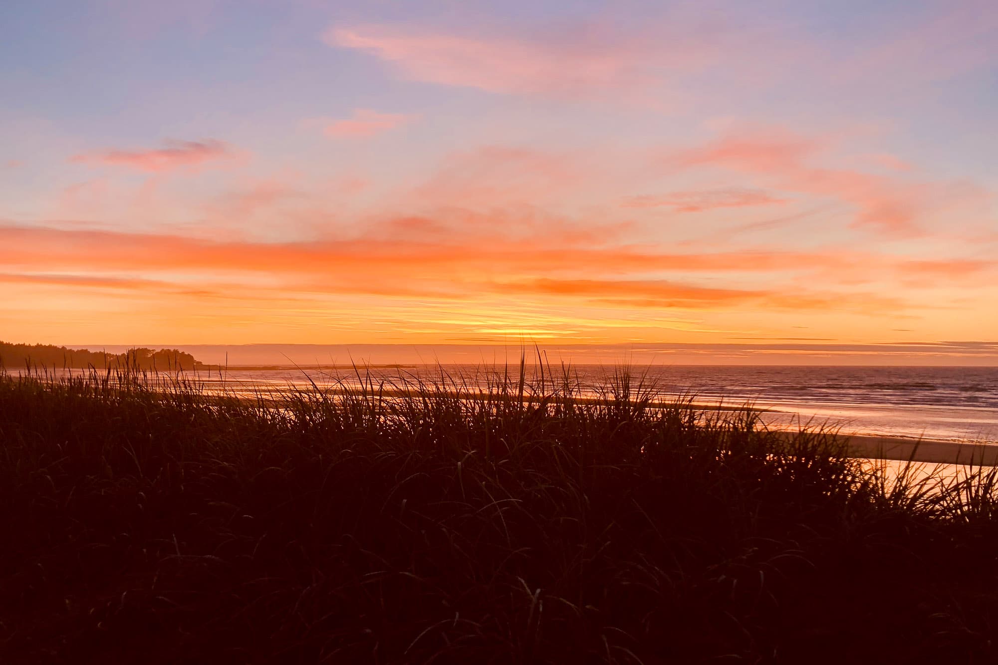 The sun sets over Haida Gwaii.