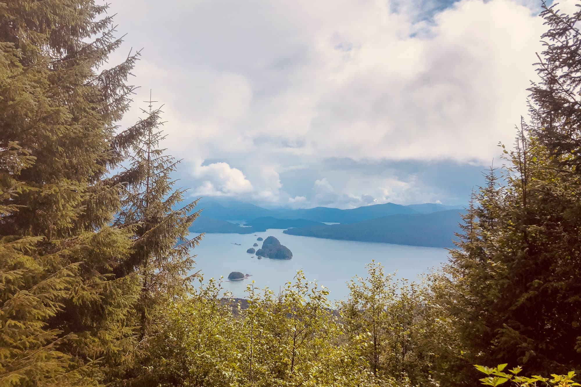 A stunning view from up high on Haida Gwaii.