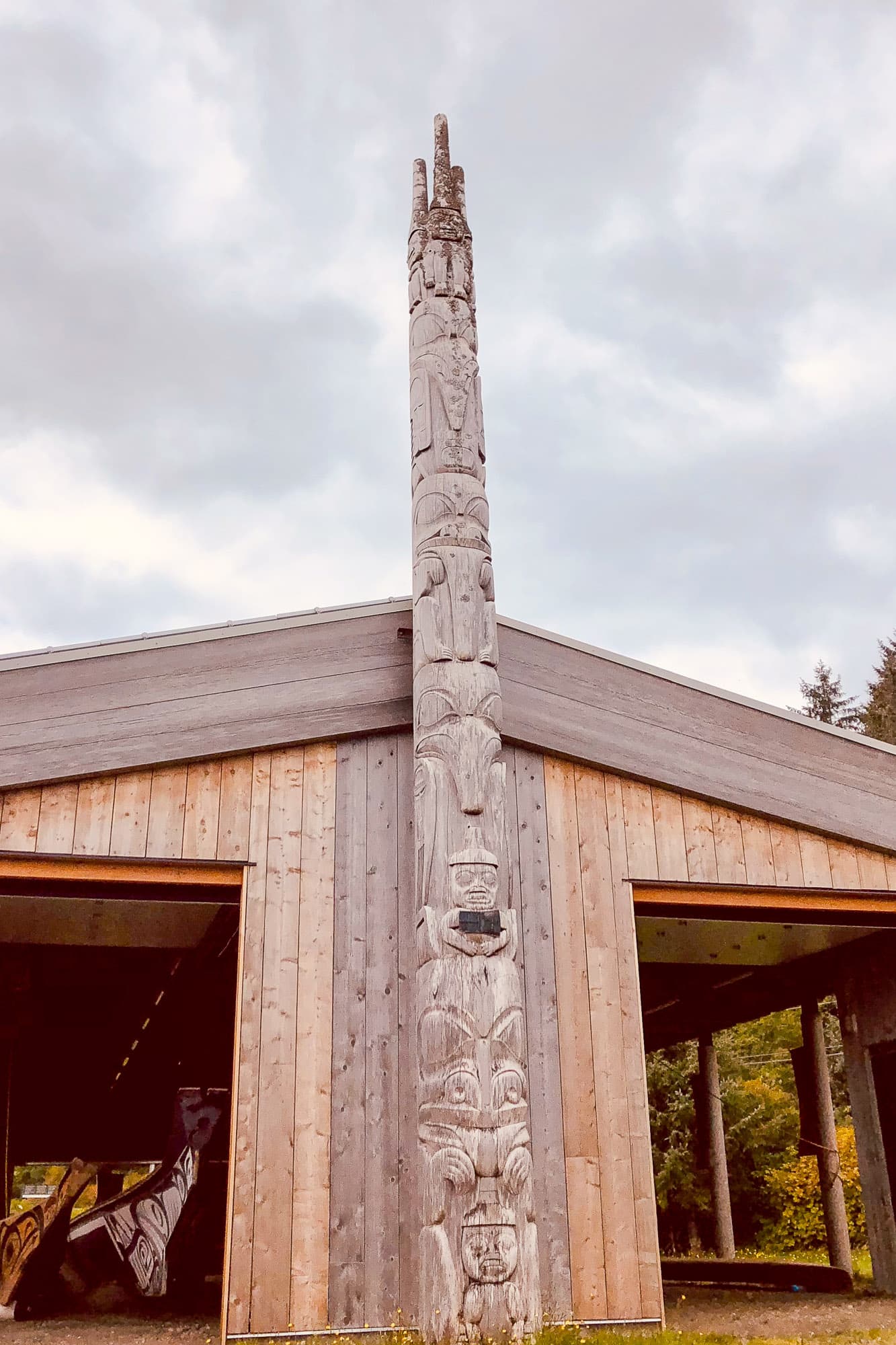 A totem pole on Haida Gwaii.