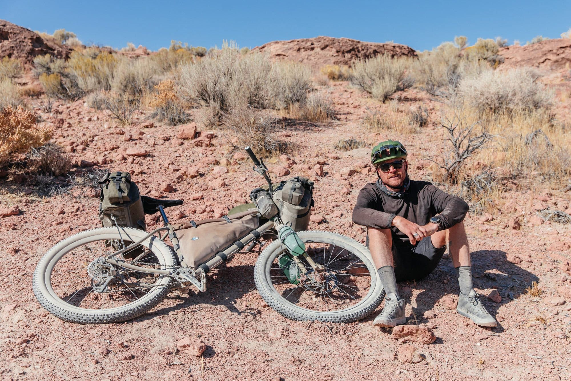 John on a bikepacking trip.