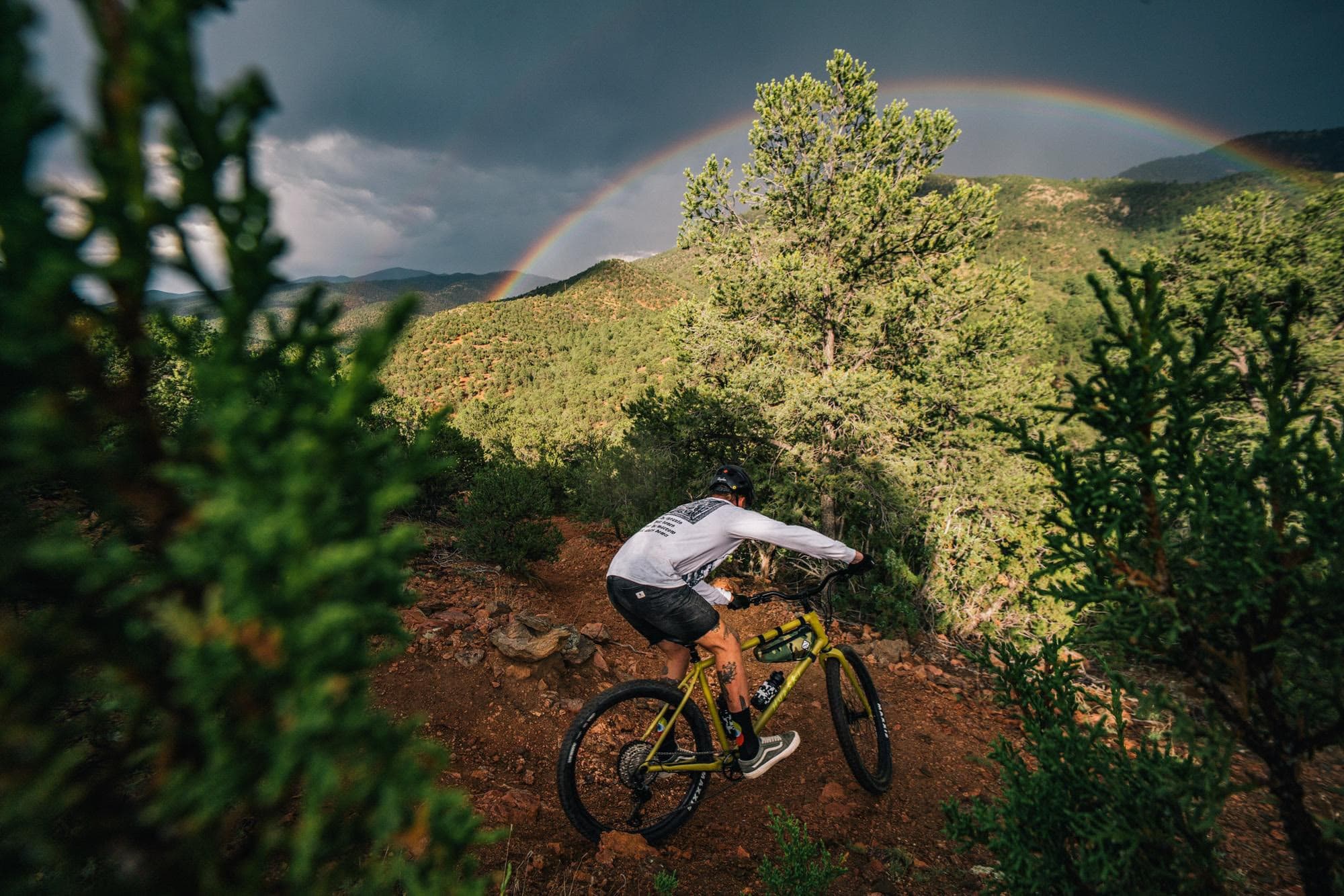 John shredding rainbows.