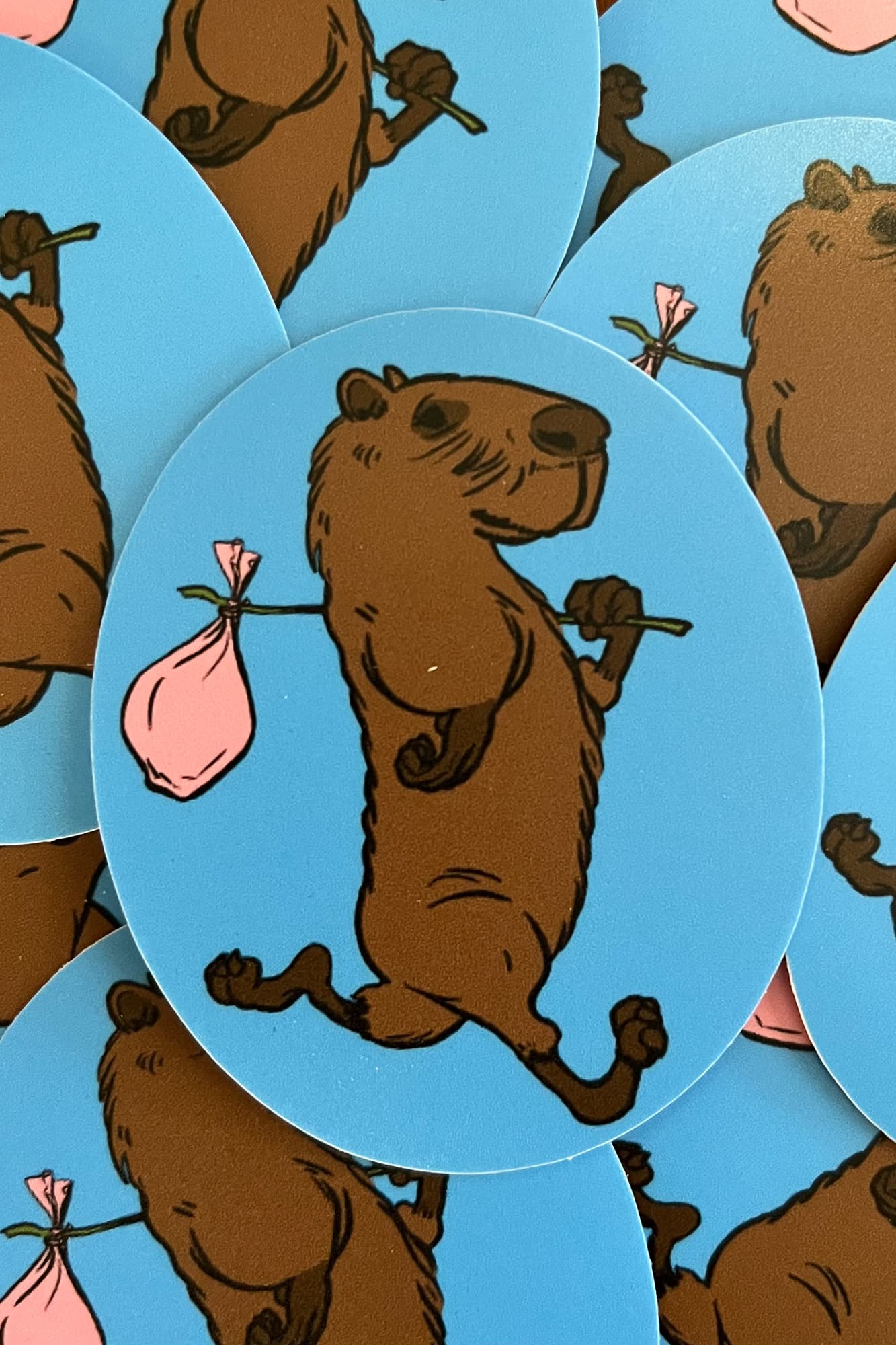 A sticker of a chupacabra.