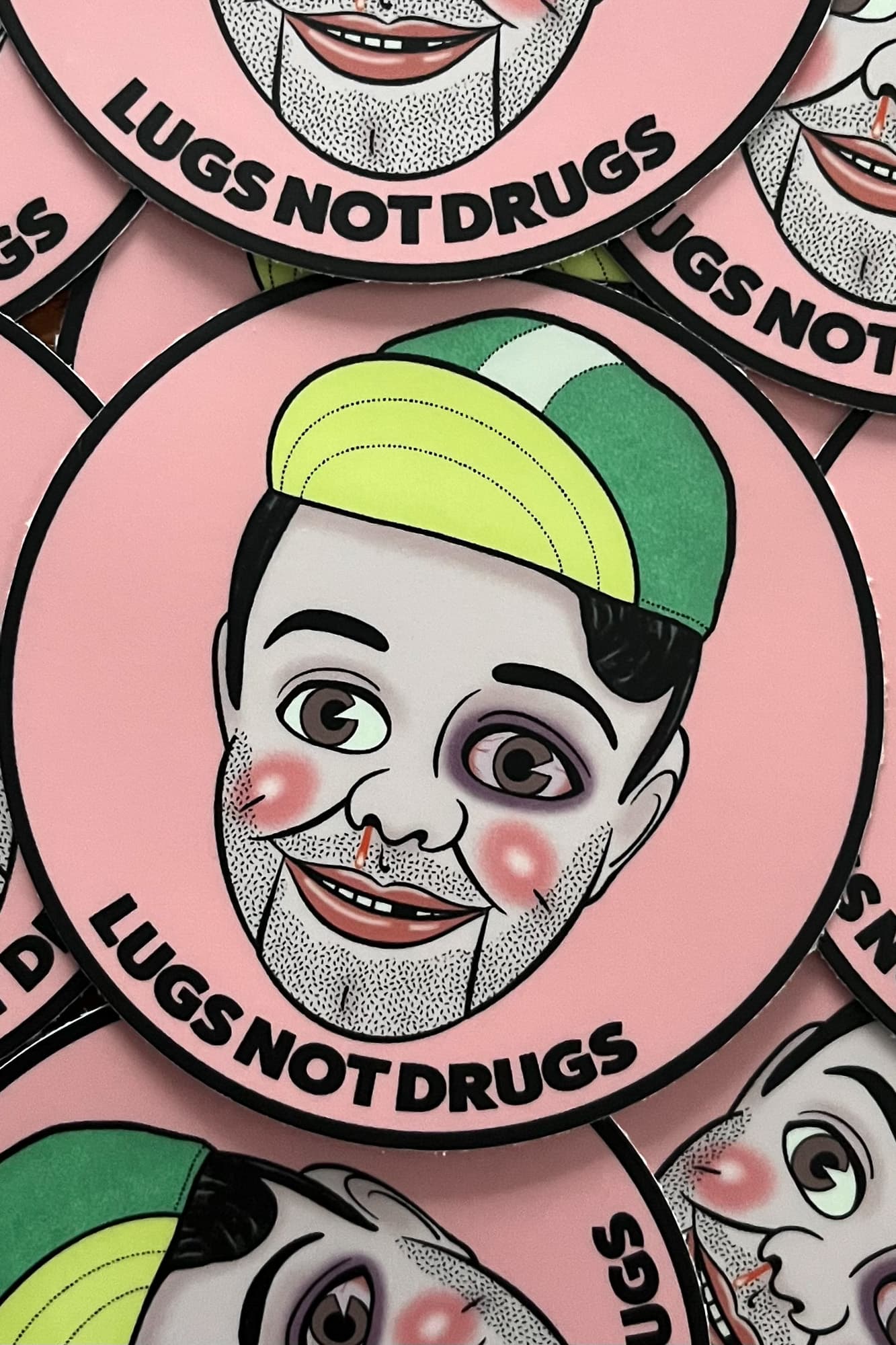 Creepy stickers.