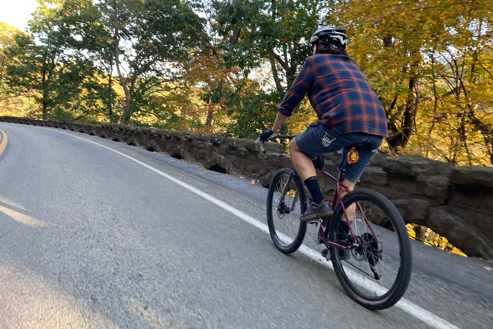 Frank shreds the tarmac.