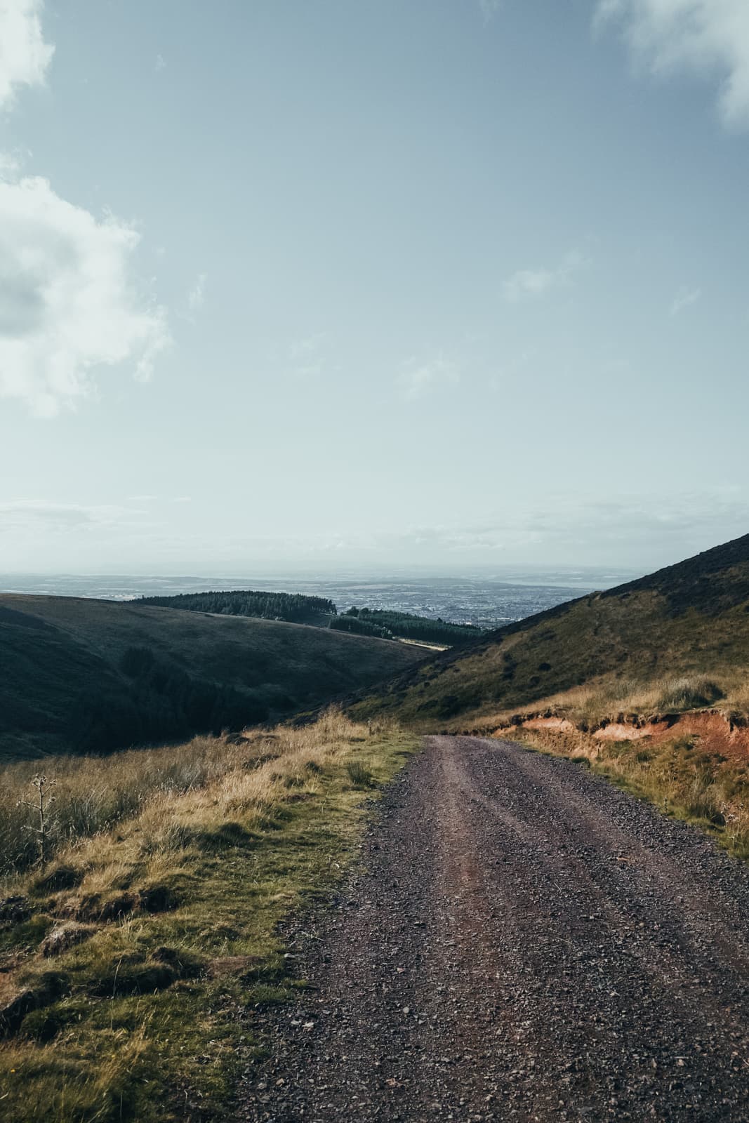 A Scottish gravel road