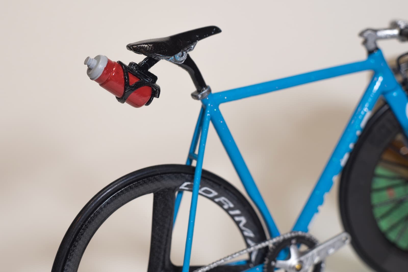 blue mini bike rear