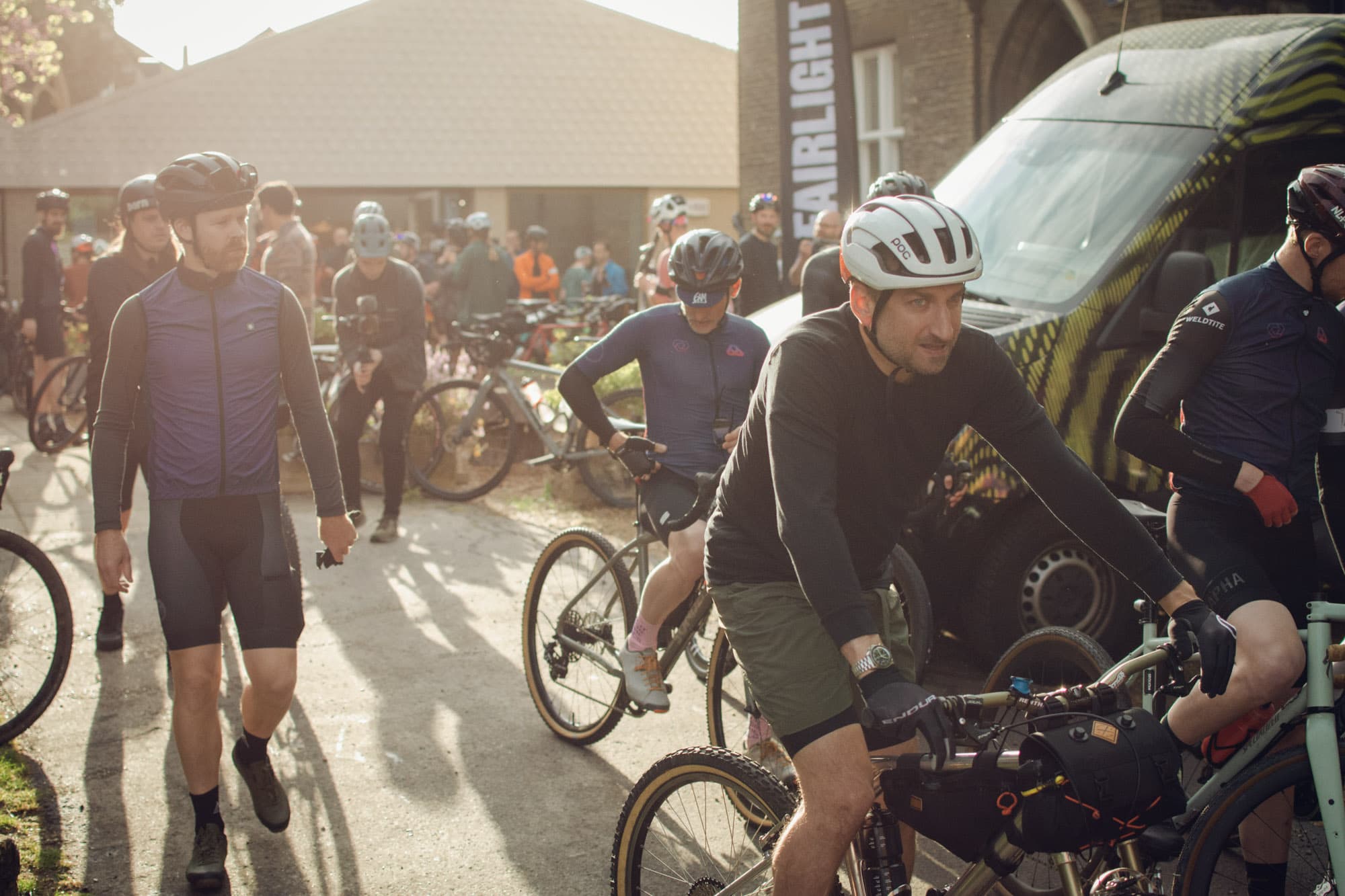 North london Dirt gang prep for a ride.