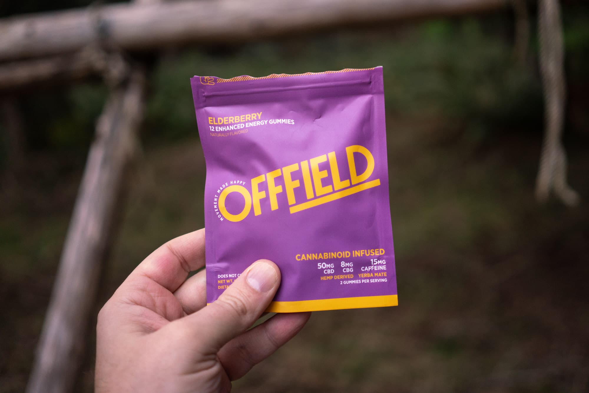 Barry looks at the CBD packaging.