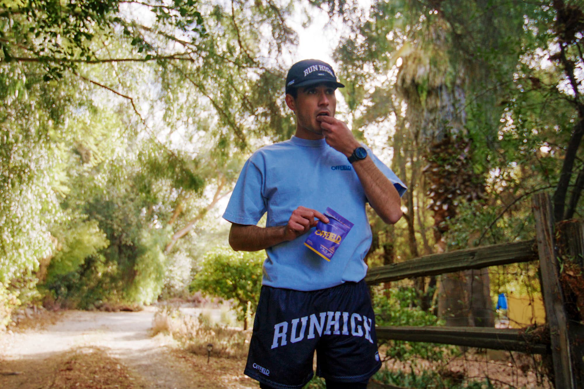 A man having a gummie.