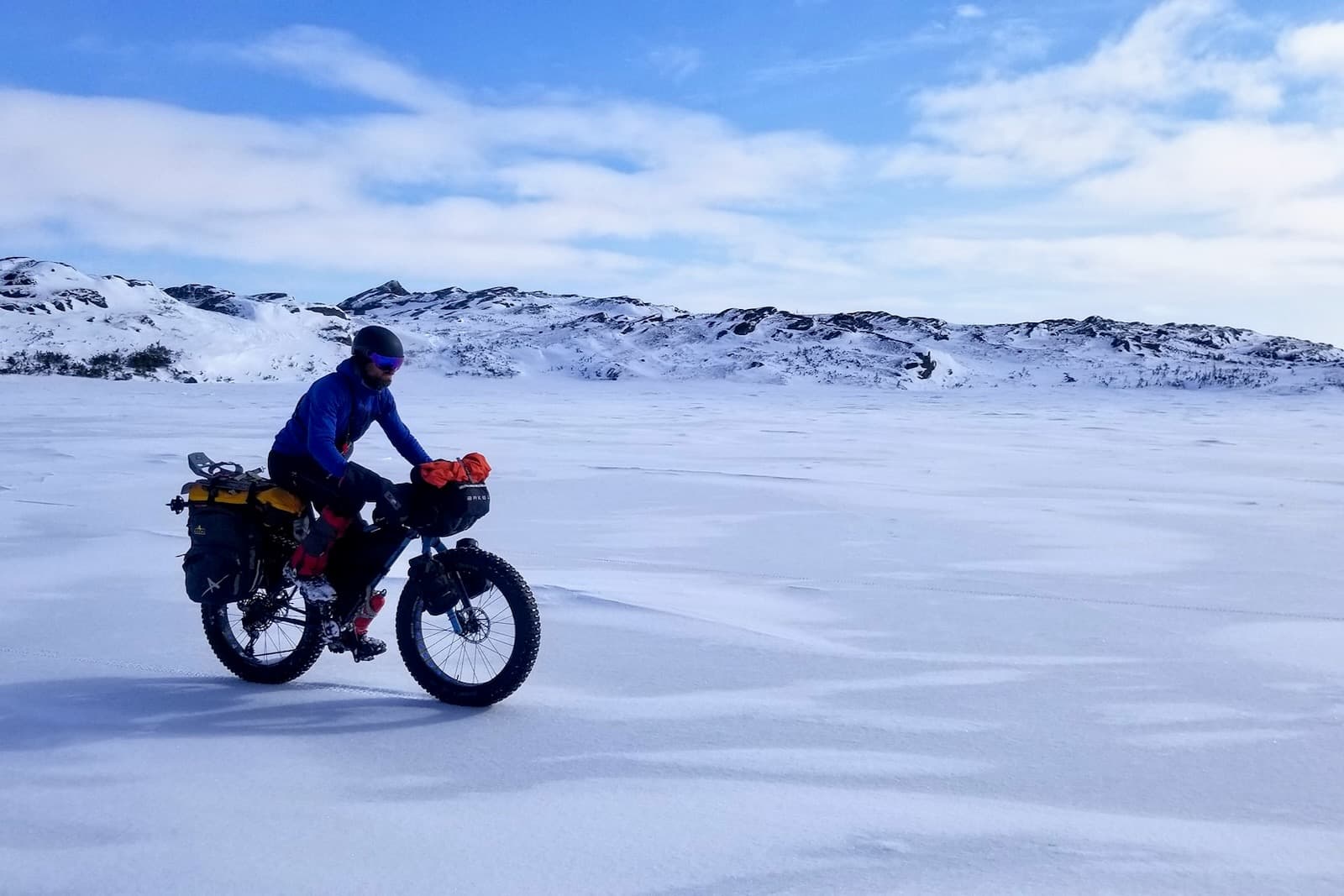 Snow Biking With Panorama