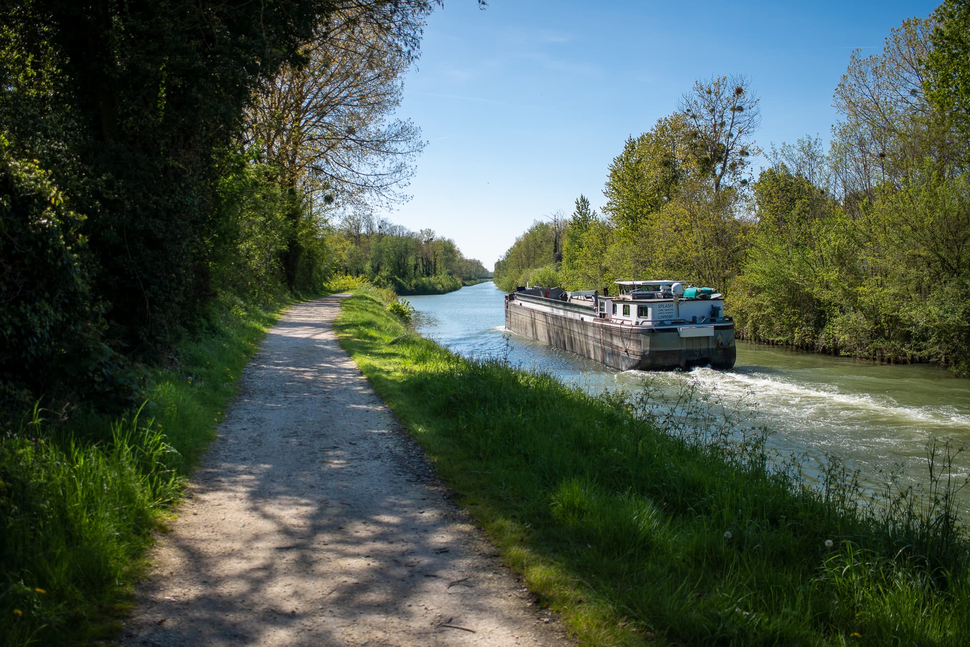 canal with boat