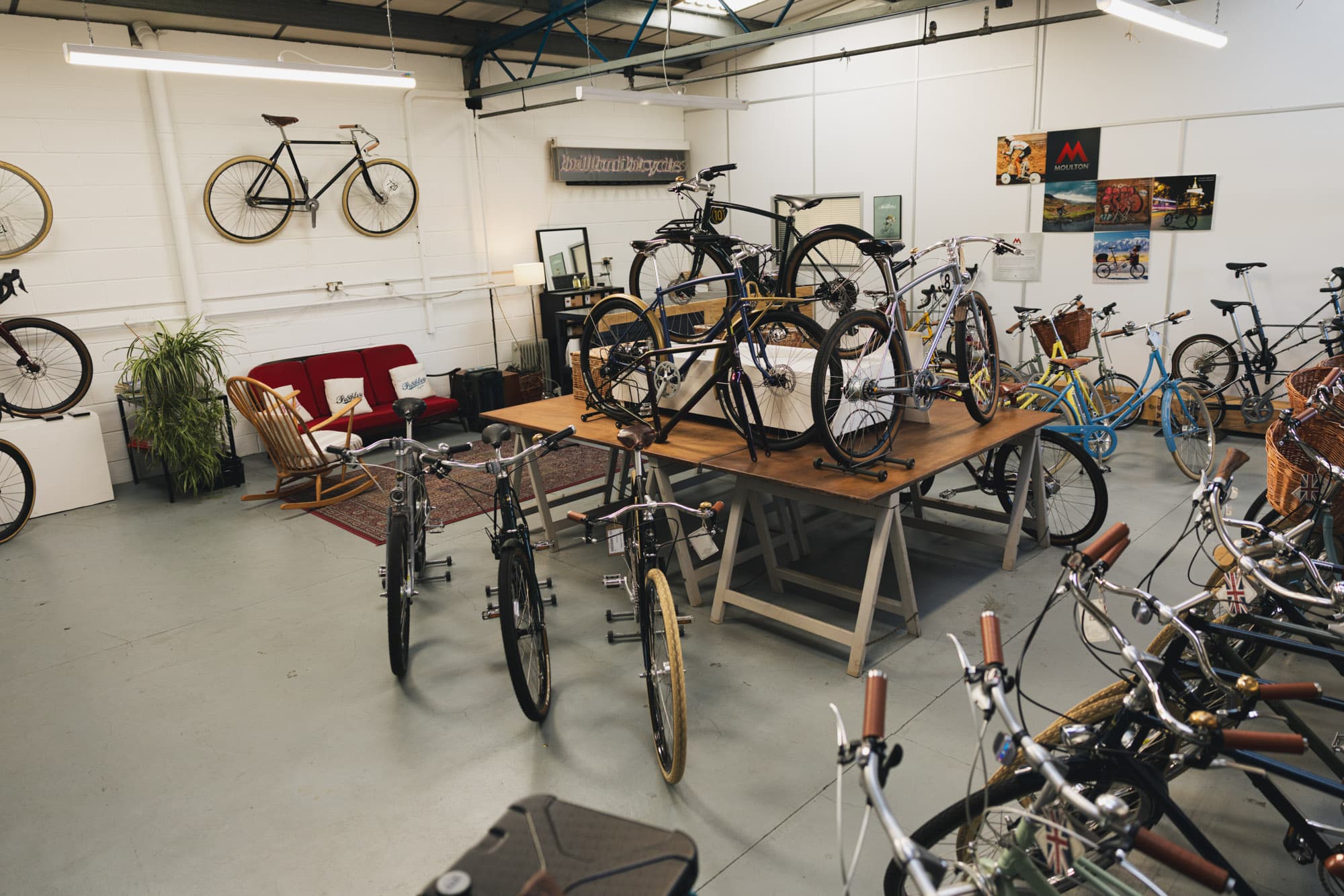 The Pashley showroom.