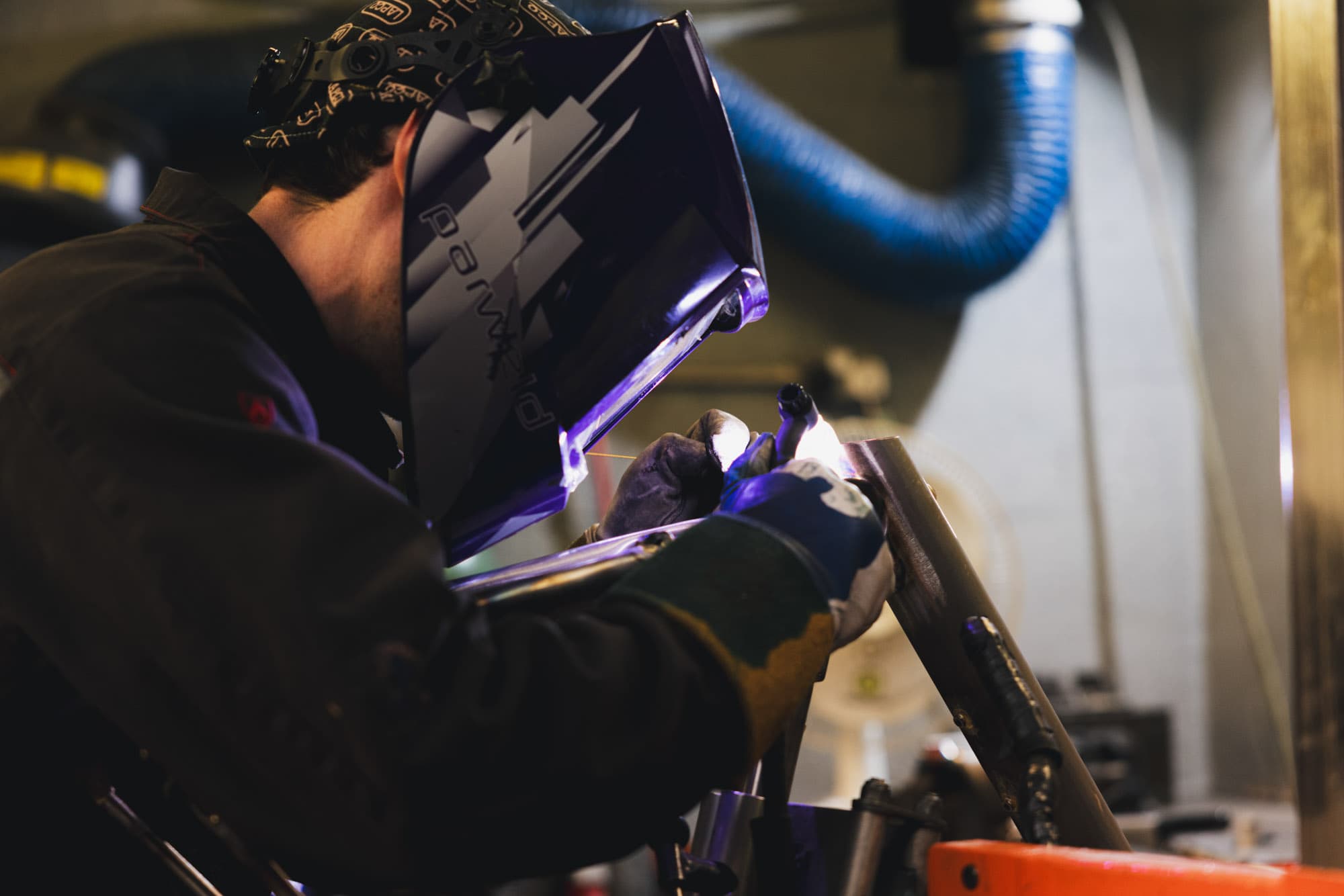 Putting those tubes together.