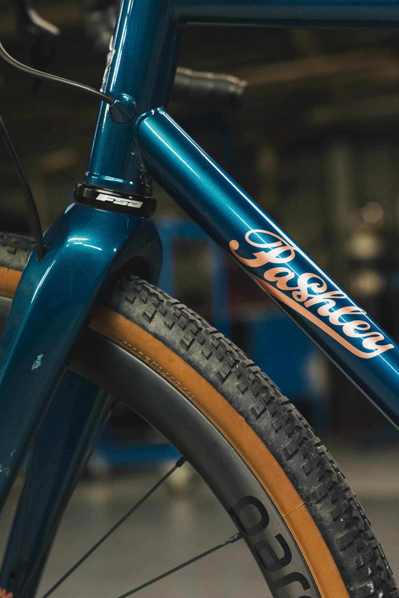 Close up on front end.