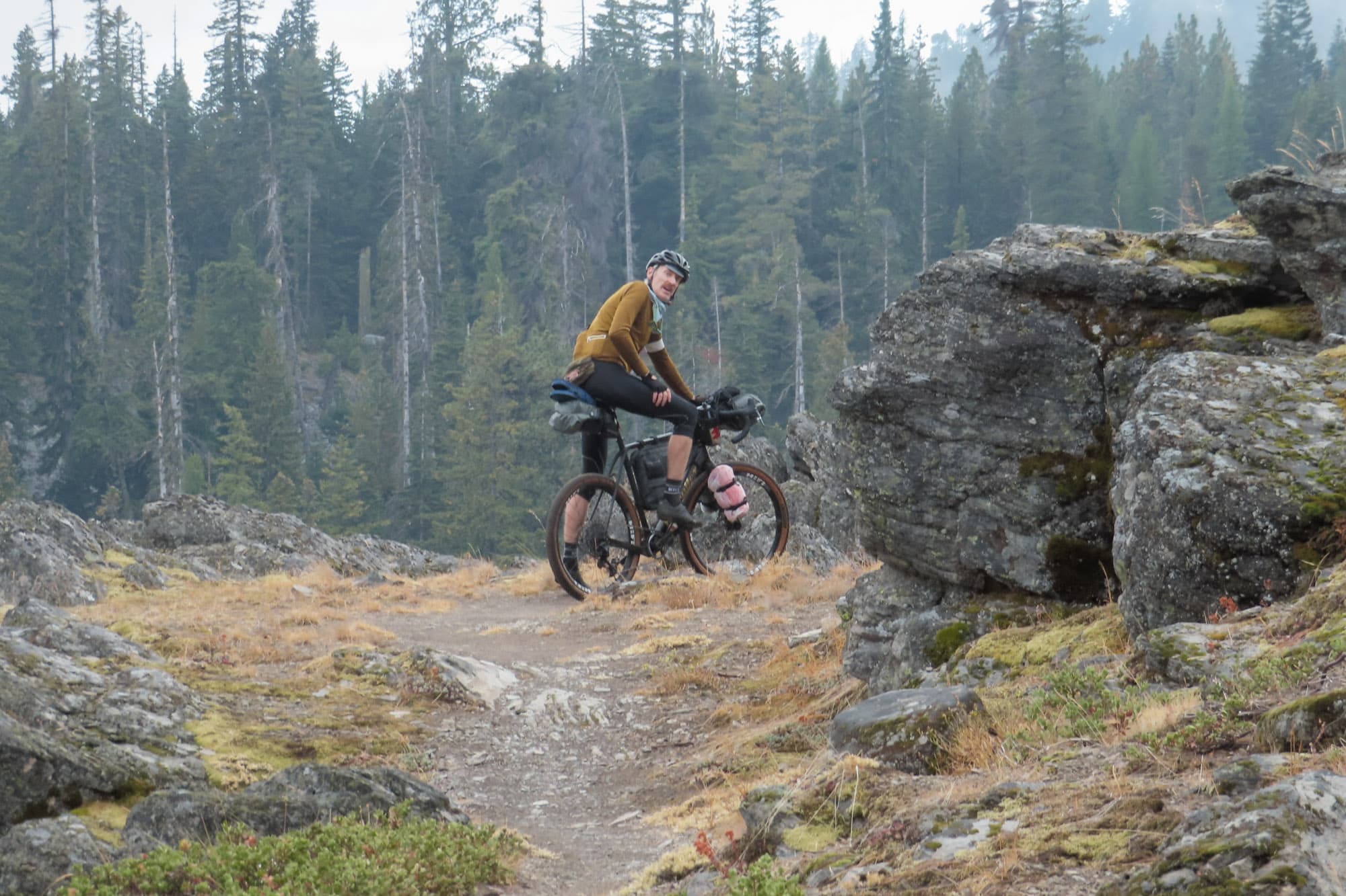 Ron Lewis ogoes bikepacking.