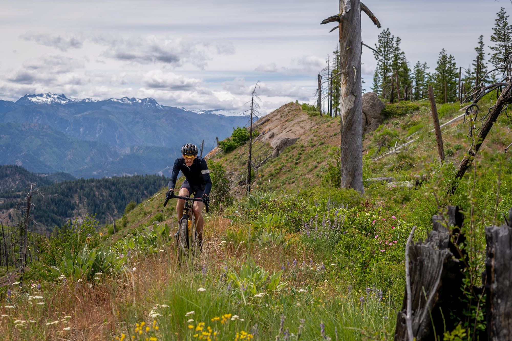 Ron ripping the backcountry.