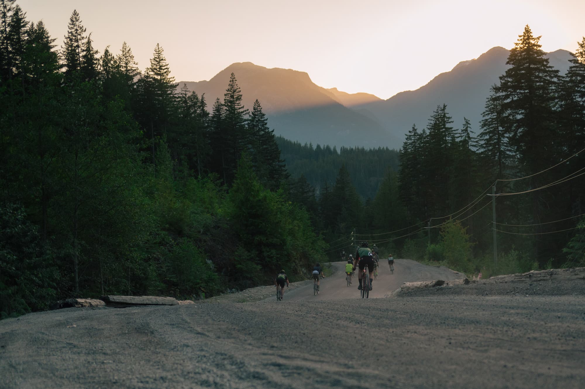 The sun sets in Squamish.