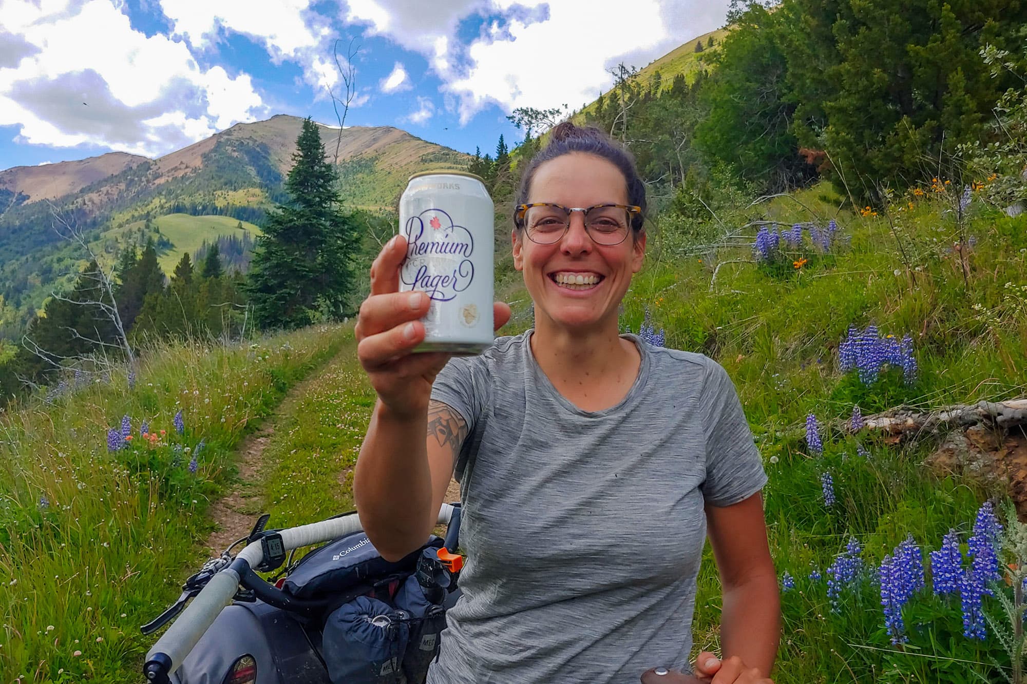 Beers in the backcountry.