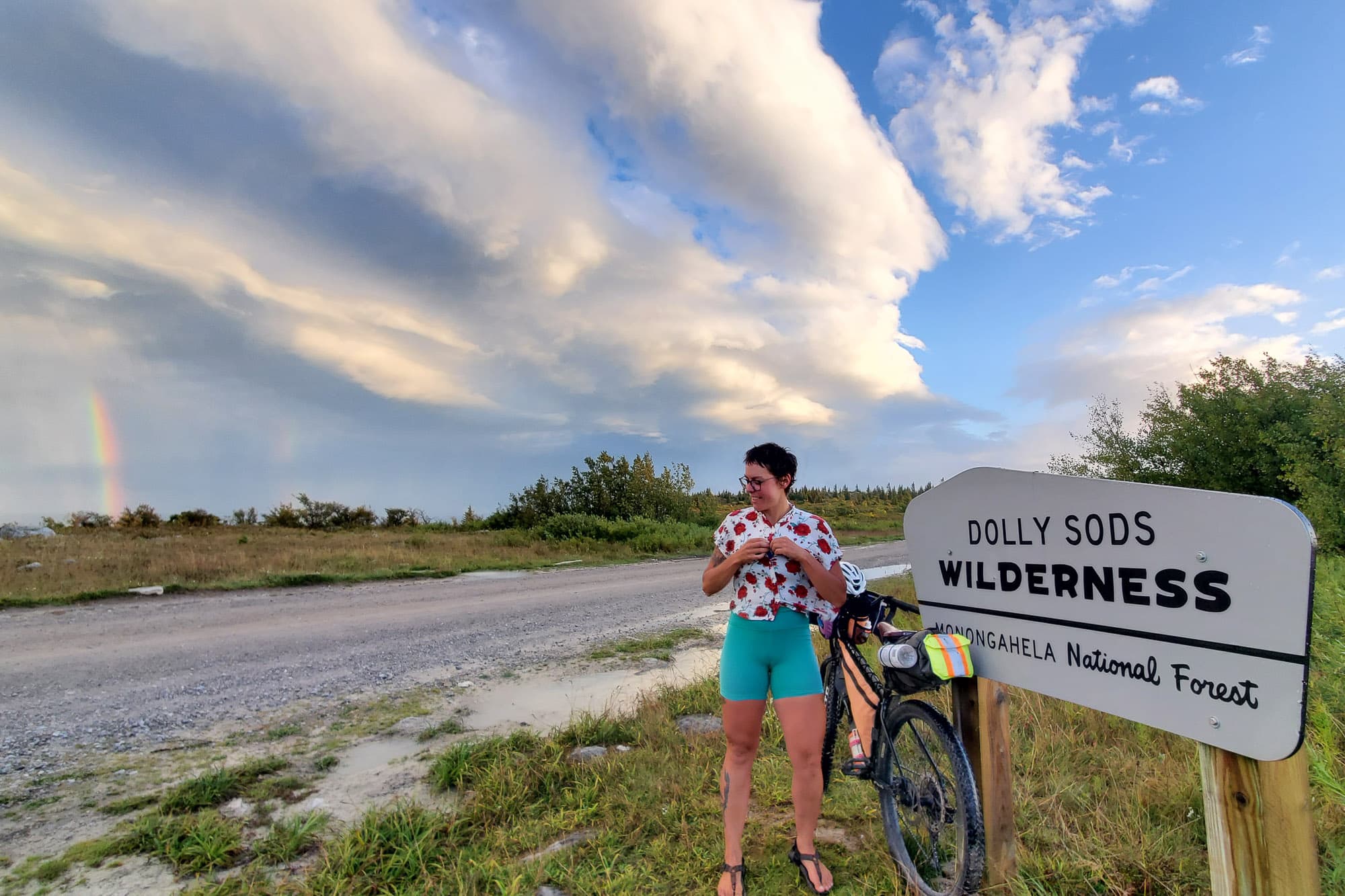 Ali in an American National Forest.