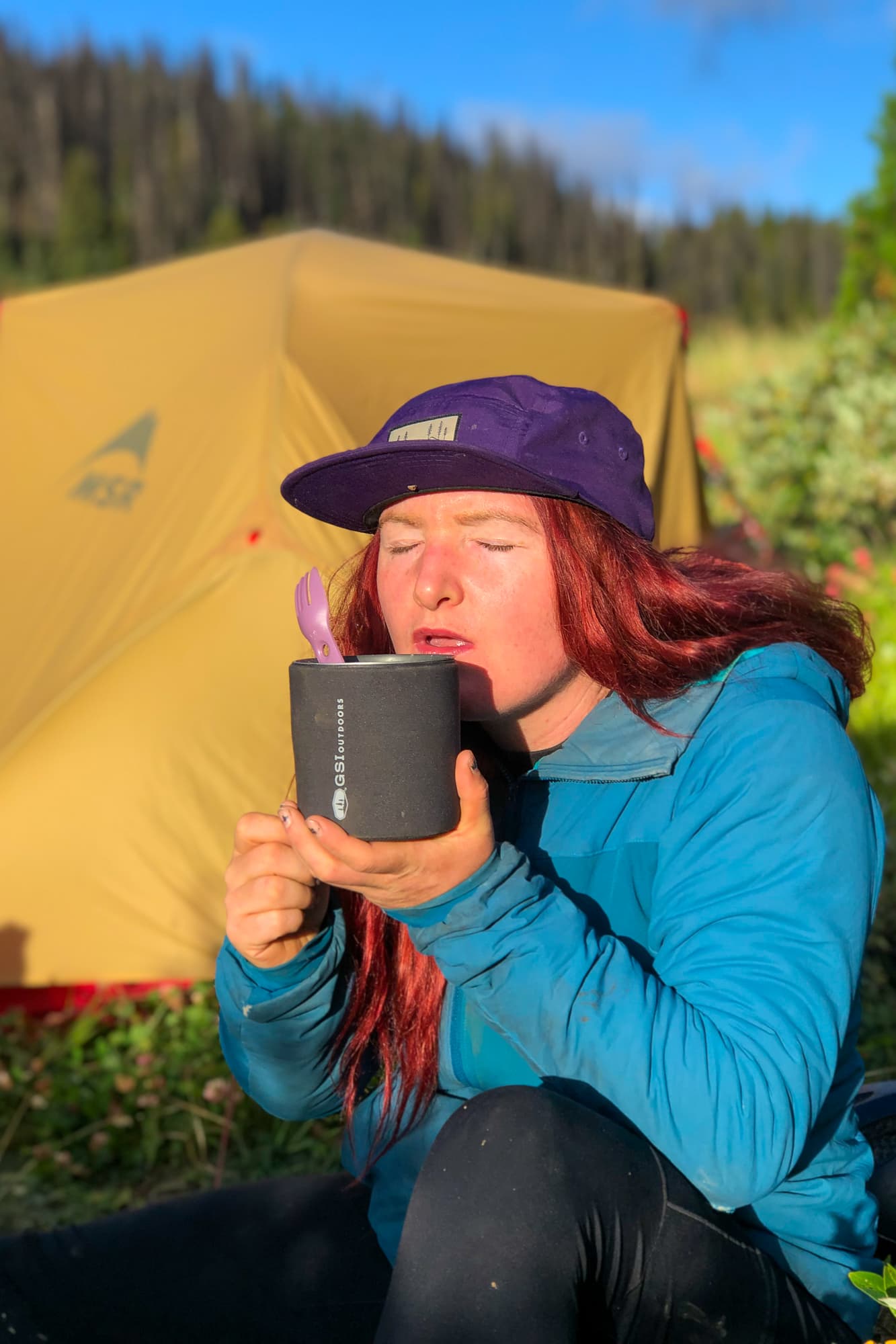 at camp