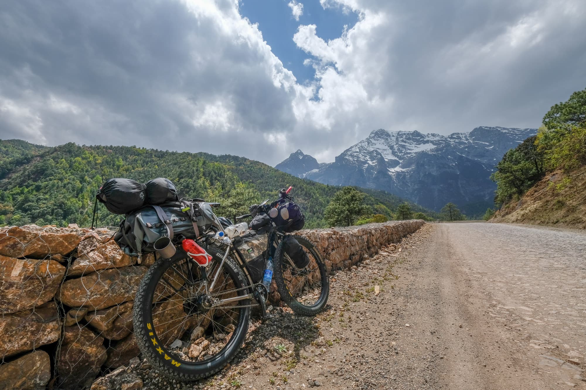 Matthew's bike on the adventure.