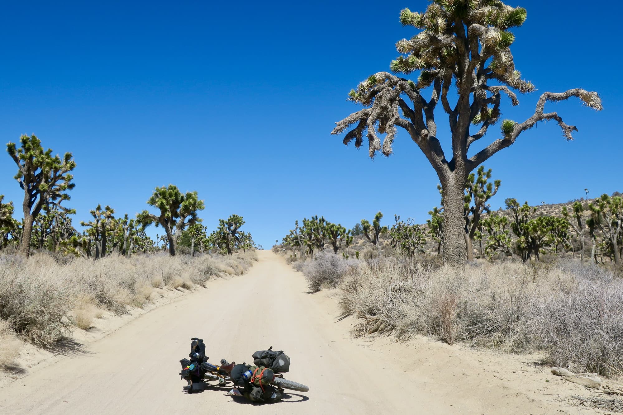 bike on gravel