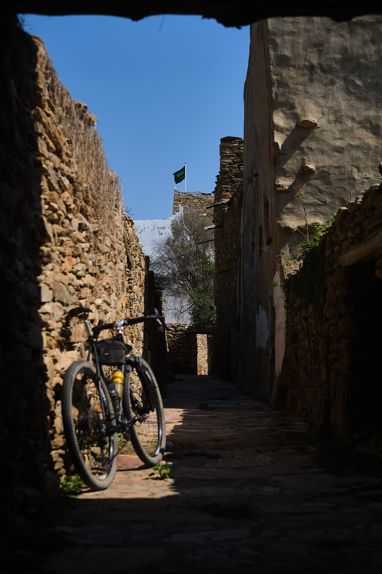 Abes bike in ancoient villages.