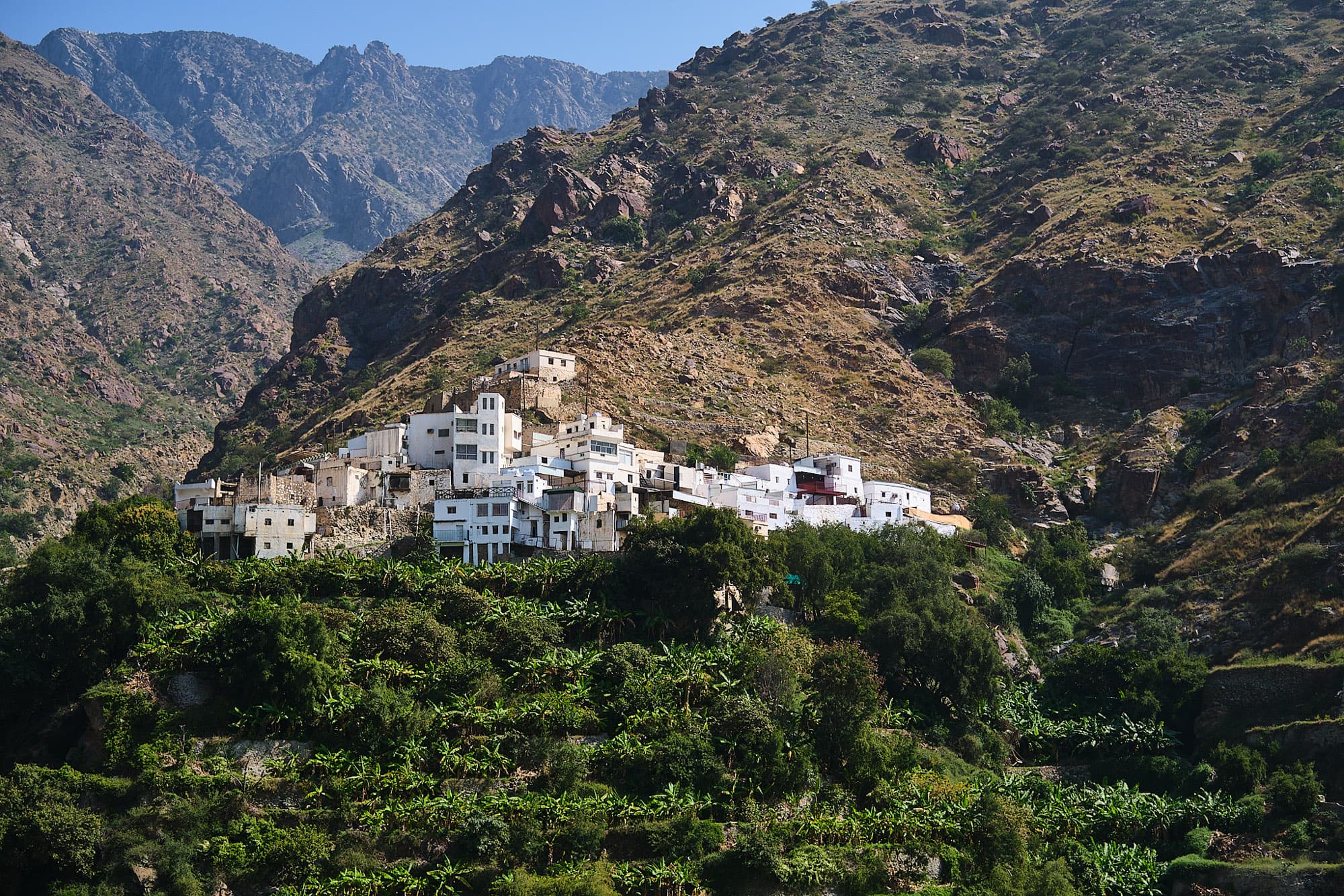 A group of homes in Saudi Arabia.