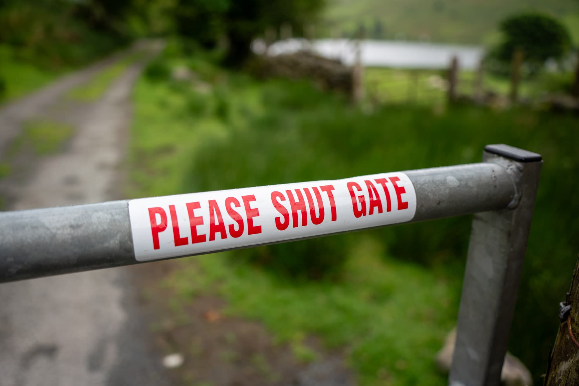 Please shut the gate.