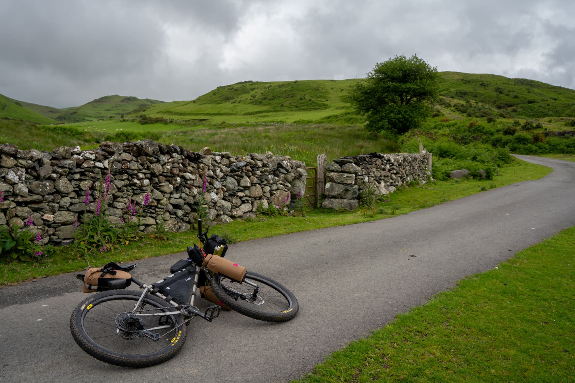 Starting the large climb for the day.