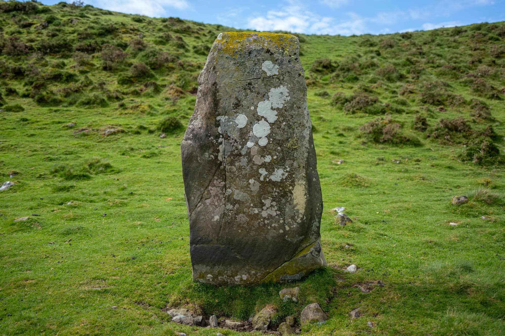A standing stone in Southern Snowdonia park.