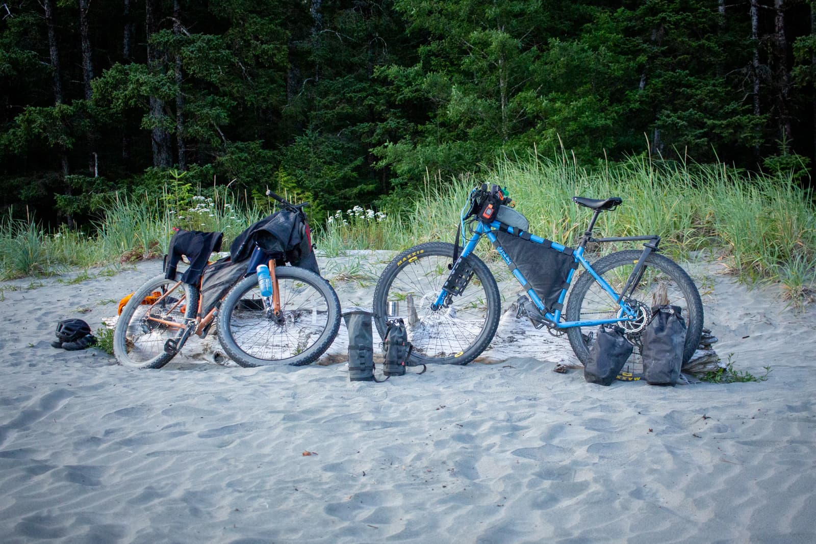 bikes on beach