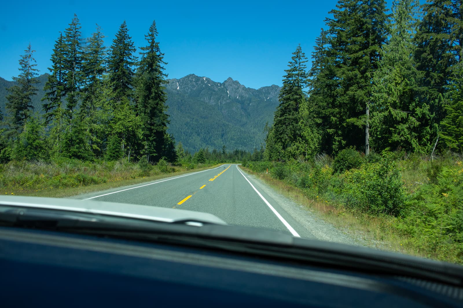 on the road
