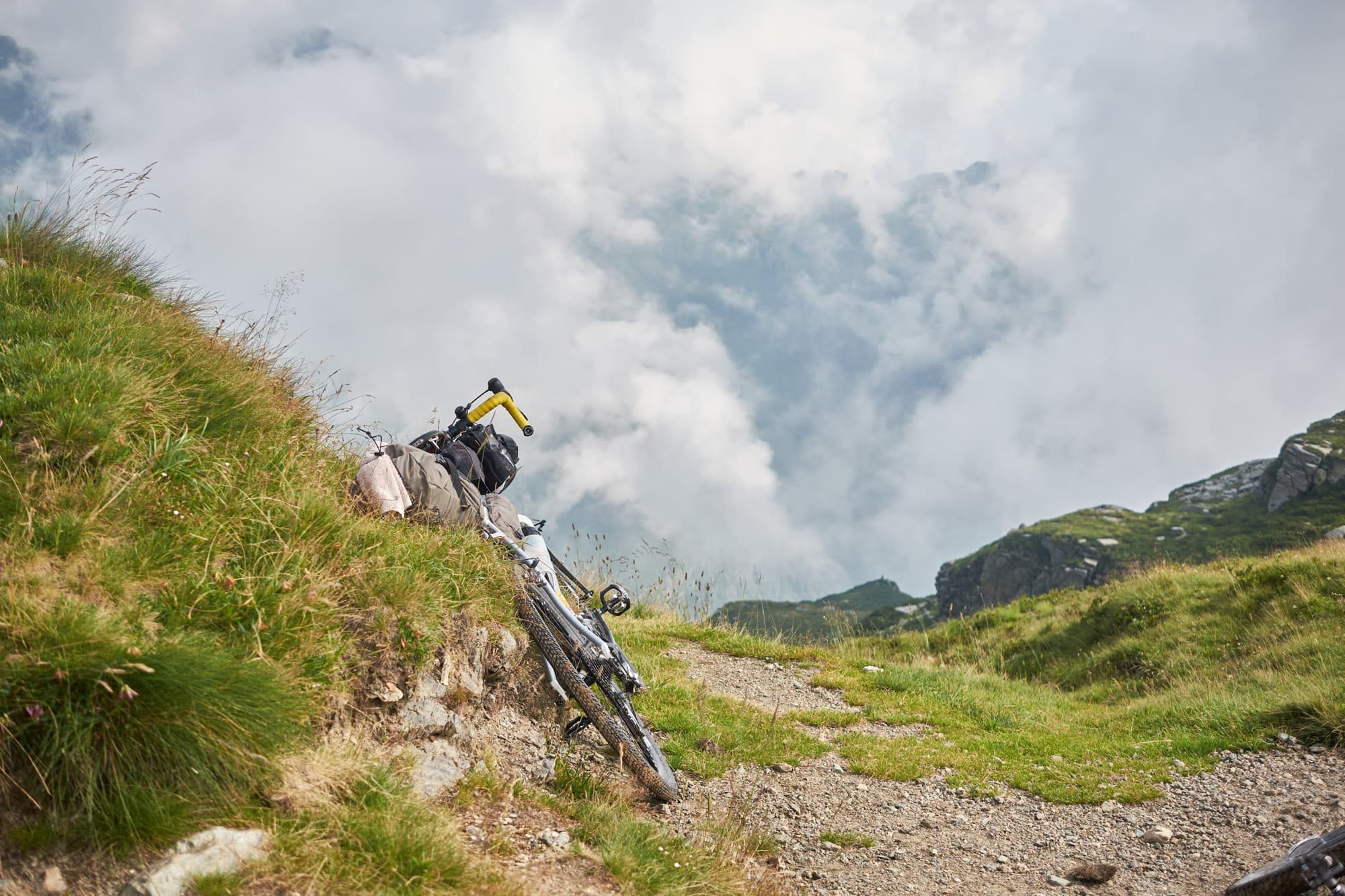 Davids bike takes a rest.