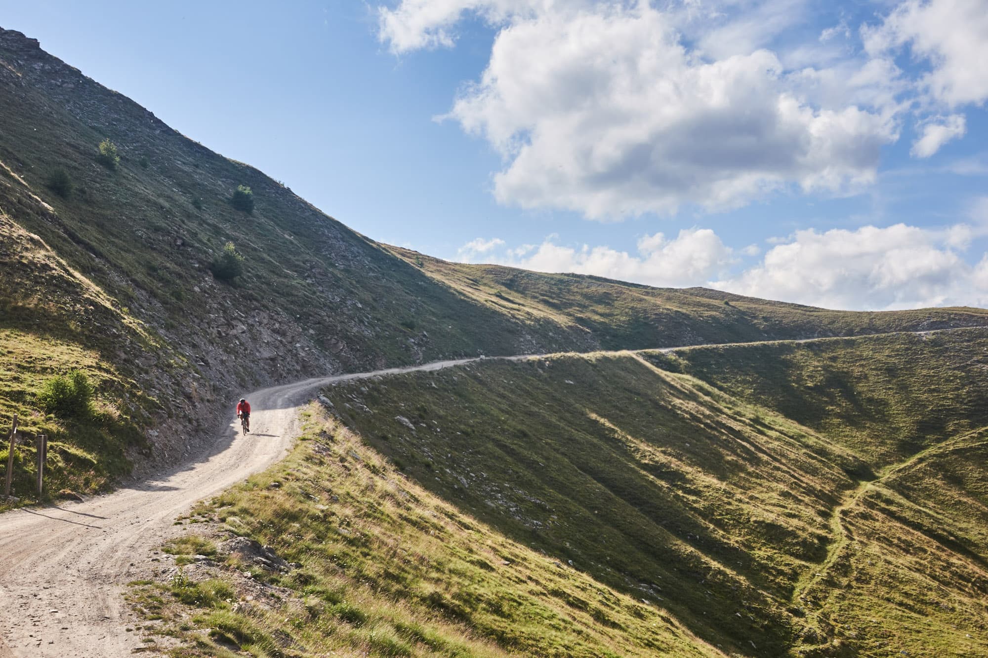 A long beautiful gravel road.