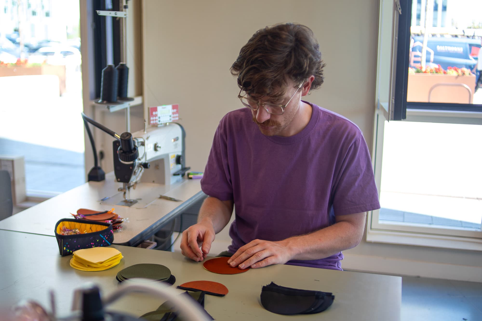 Harry manufactures bags.