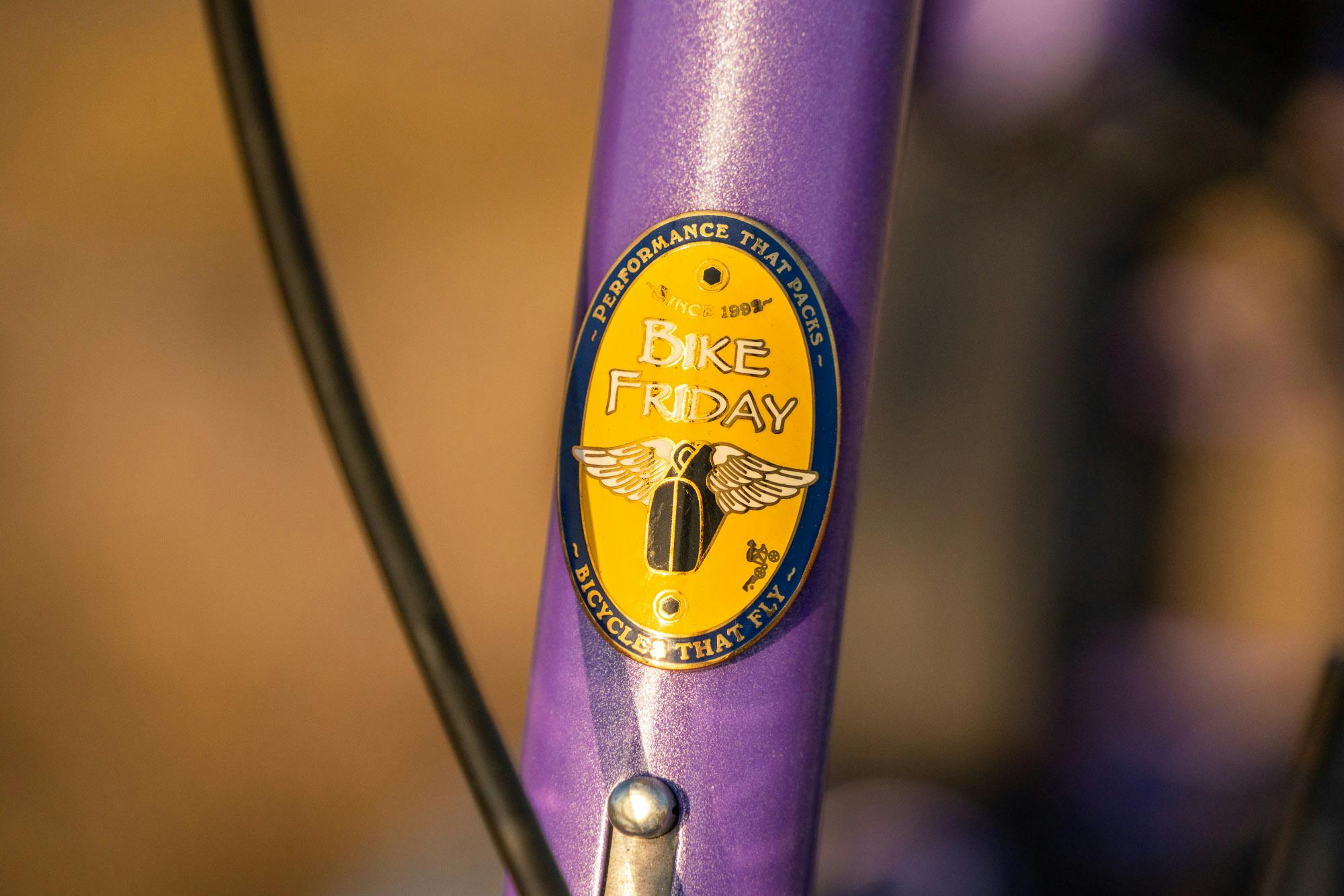 bike friday head tube badge