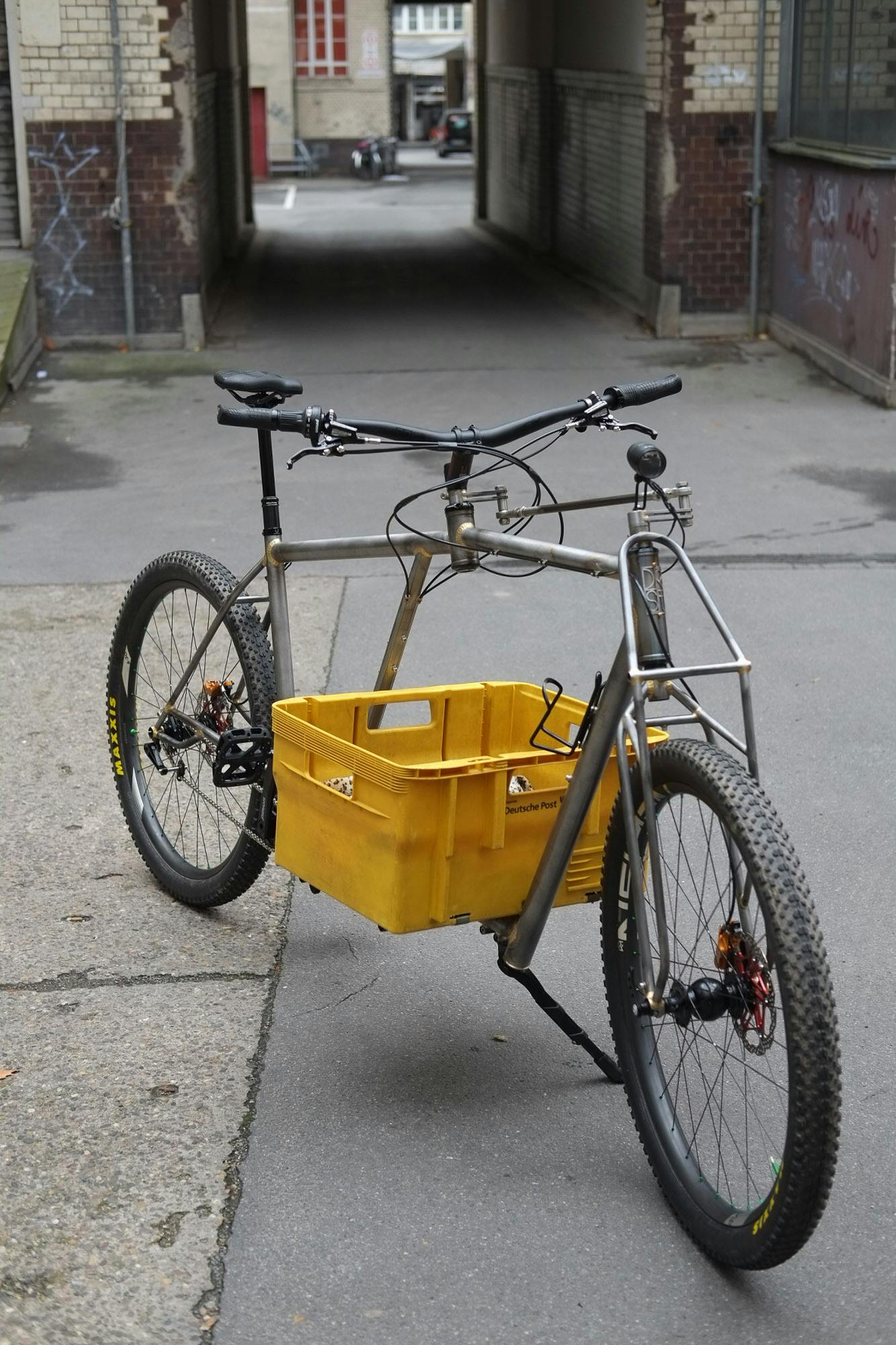 cargo bike in an alley