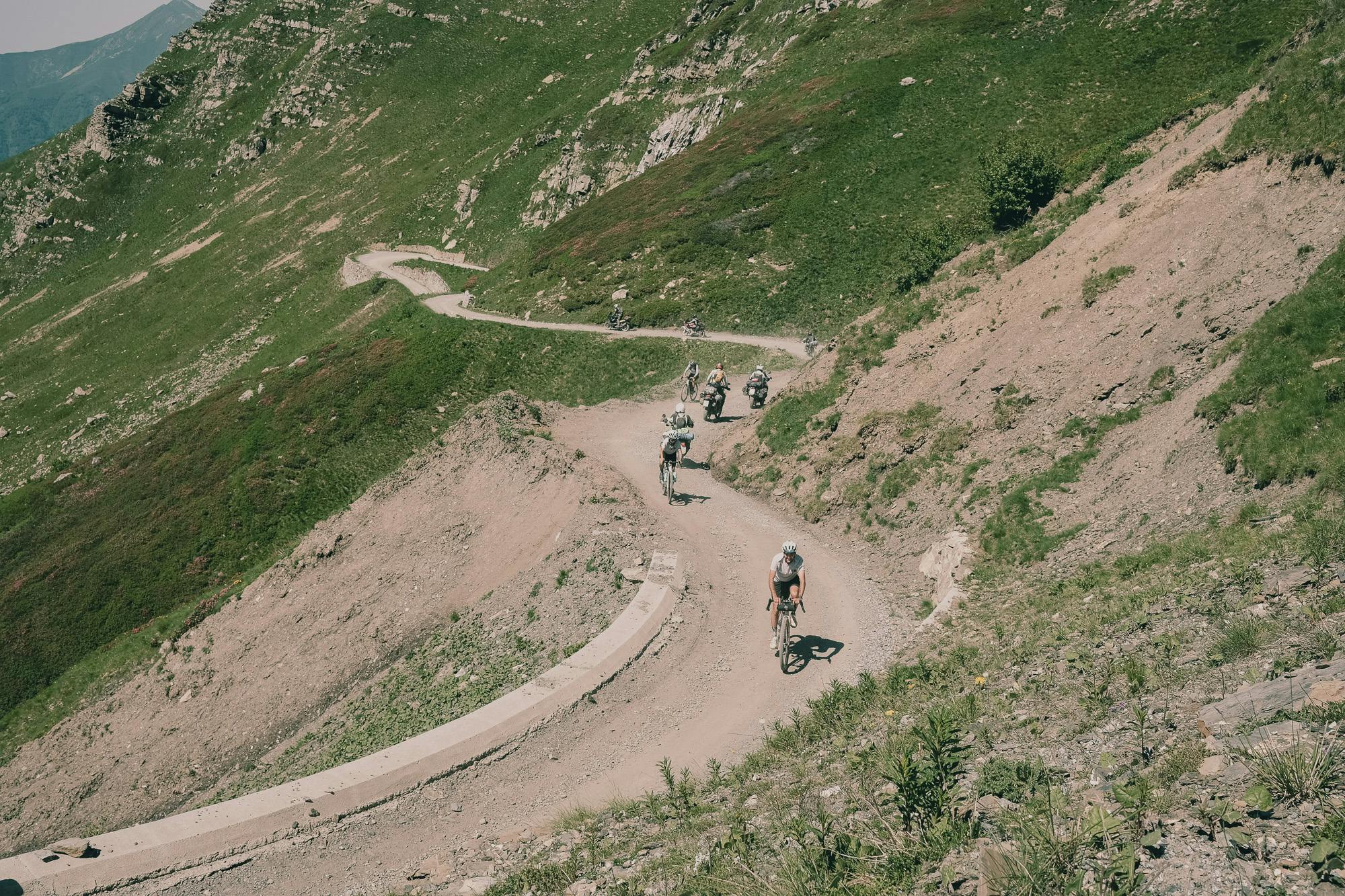 Gravel riding in the alps.