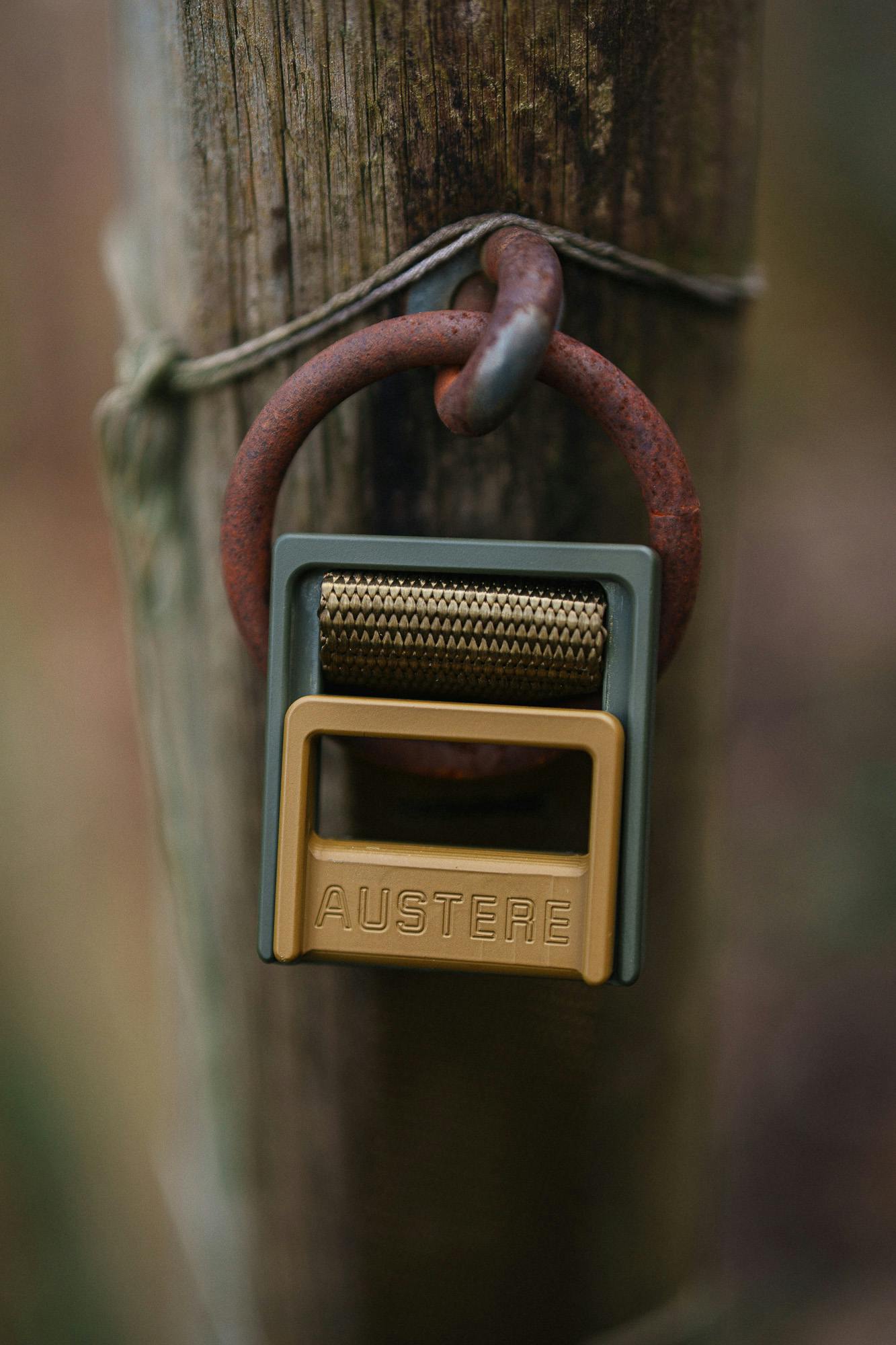 An Austere lock mechanism close up.