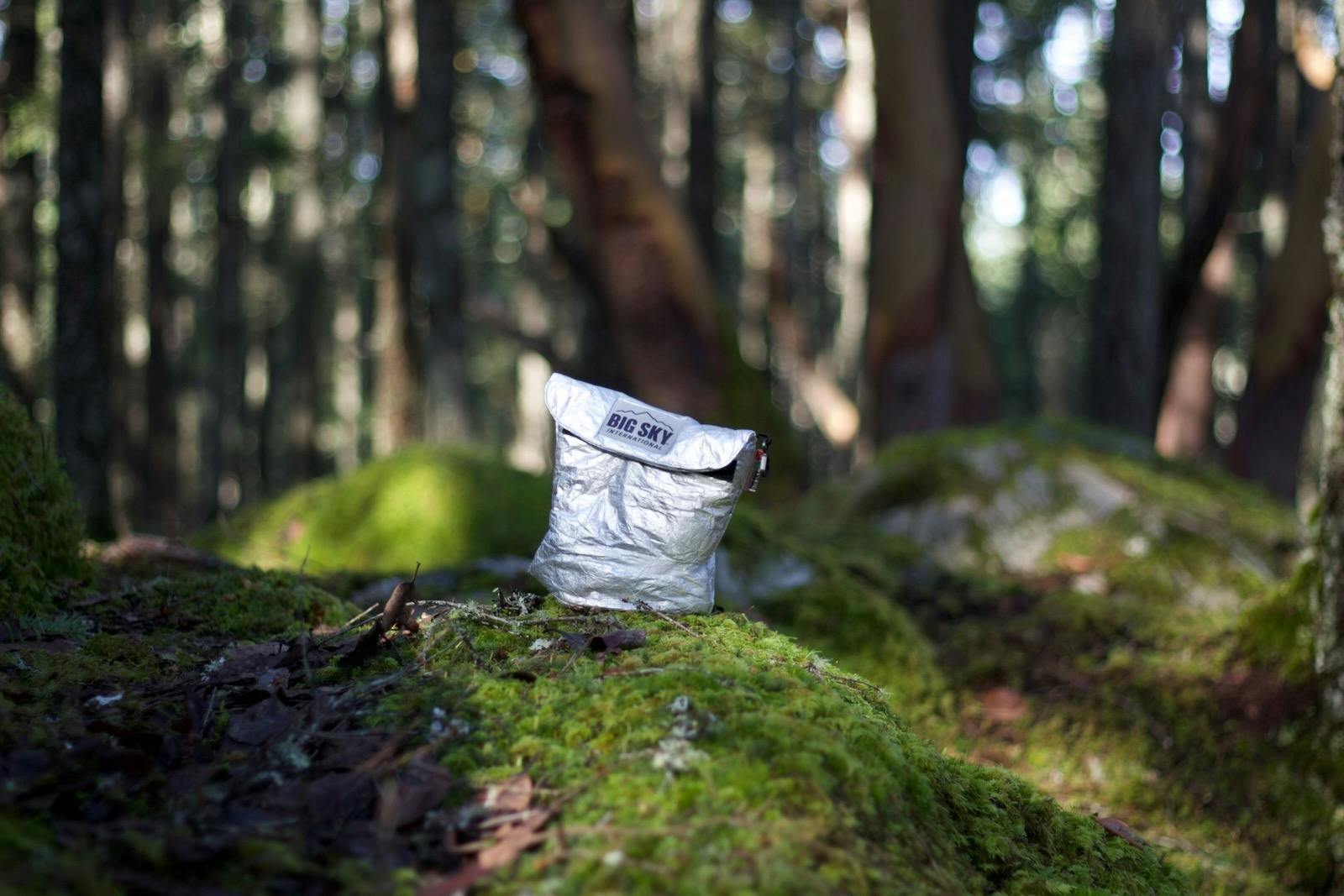 food pouch in woods