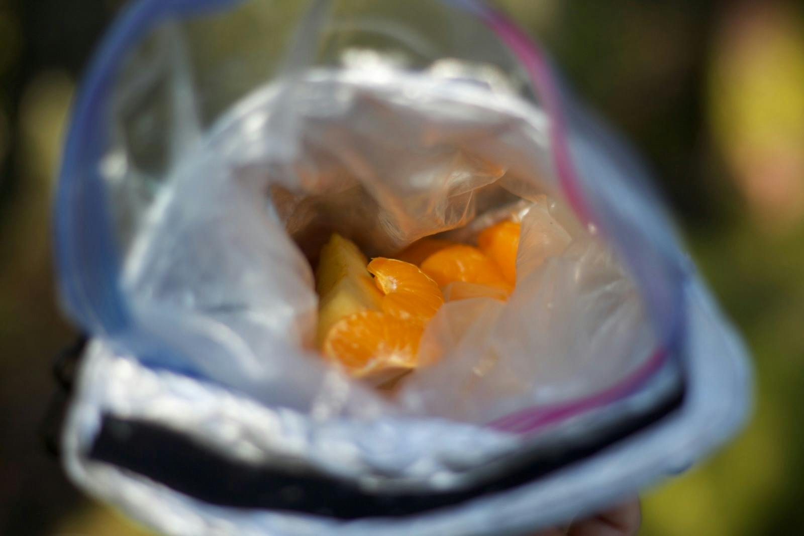 fresh fruit in bag