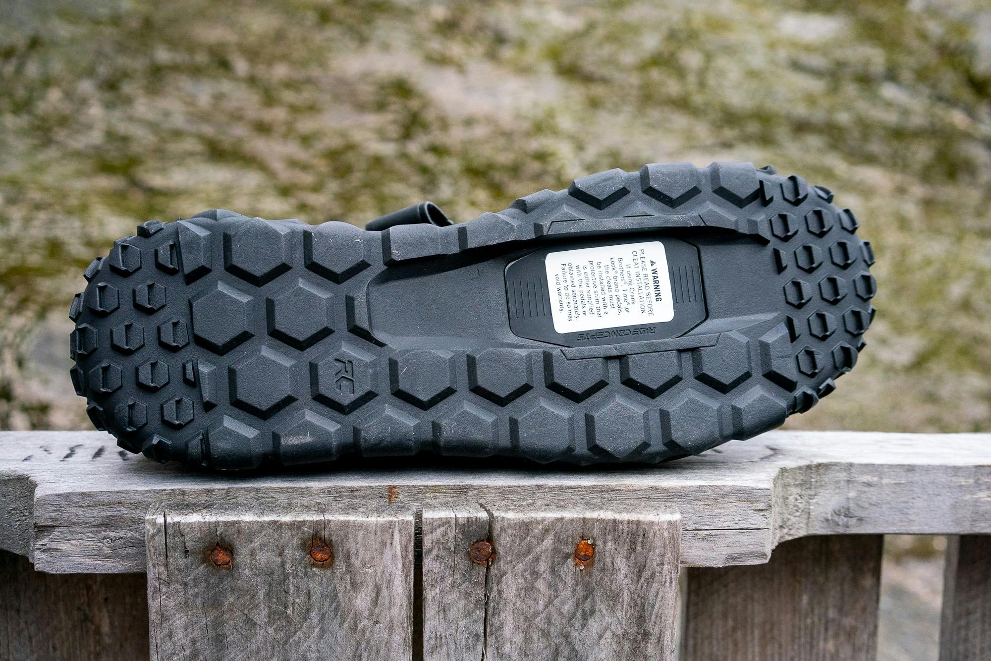 Clipless sole without cleats.