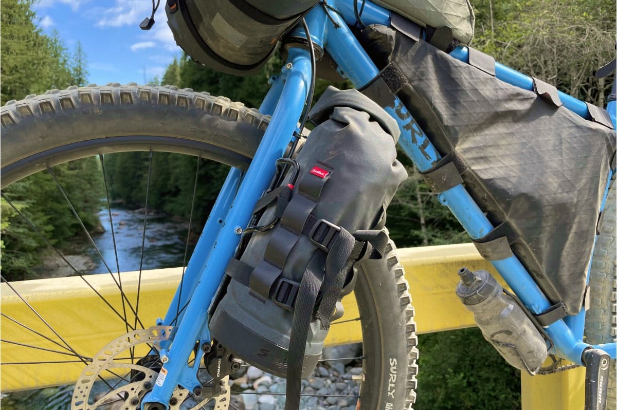 Salsa Anything Cages on Surly Krampus fork
