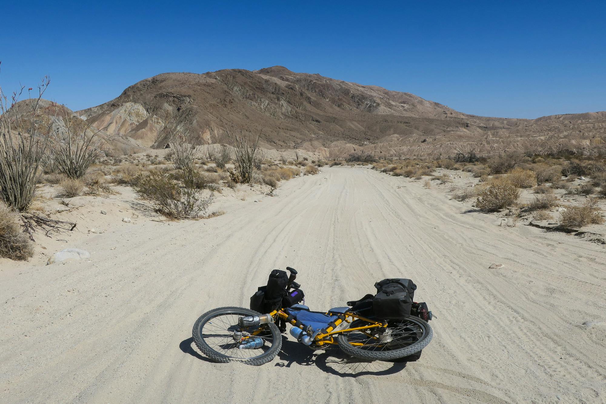 bike in sand